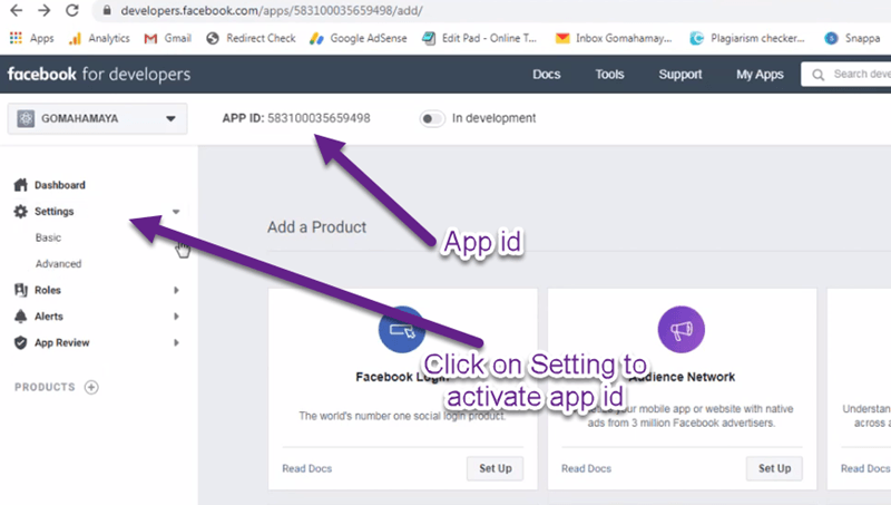 Documention How to Get a Facebook App ID