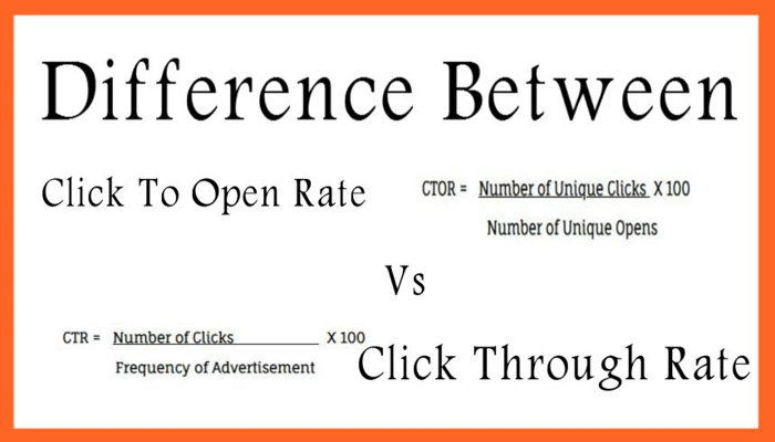 Difference Between Click To Open Rate Vs Click Through Rate