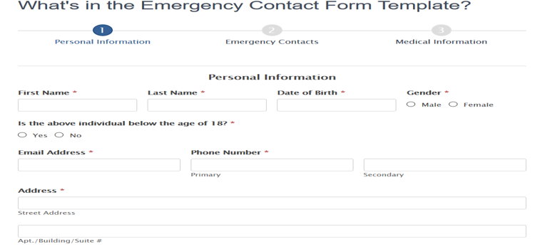 Emergency Contact Form