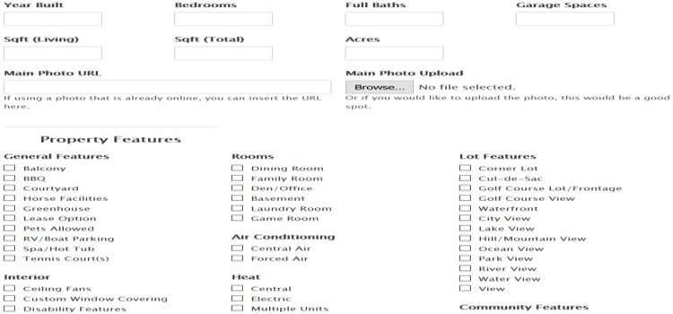 Real estate Form template1