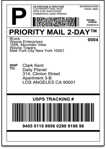 WooCommerce USPS Domestic Shipping Label