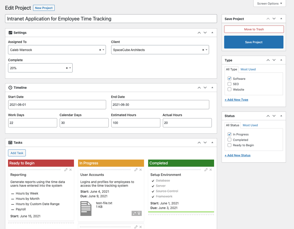 Application For Employee Time Tracking