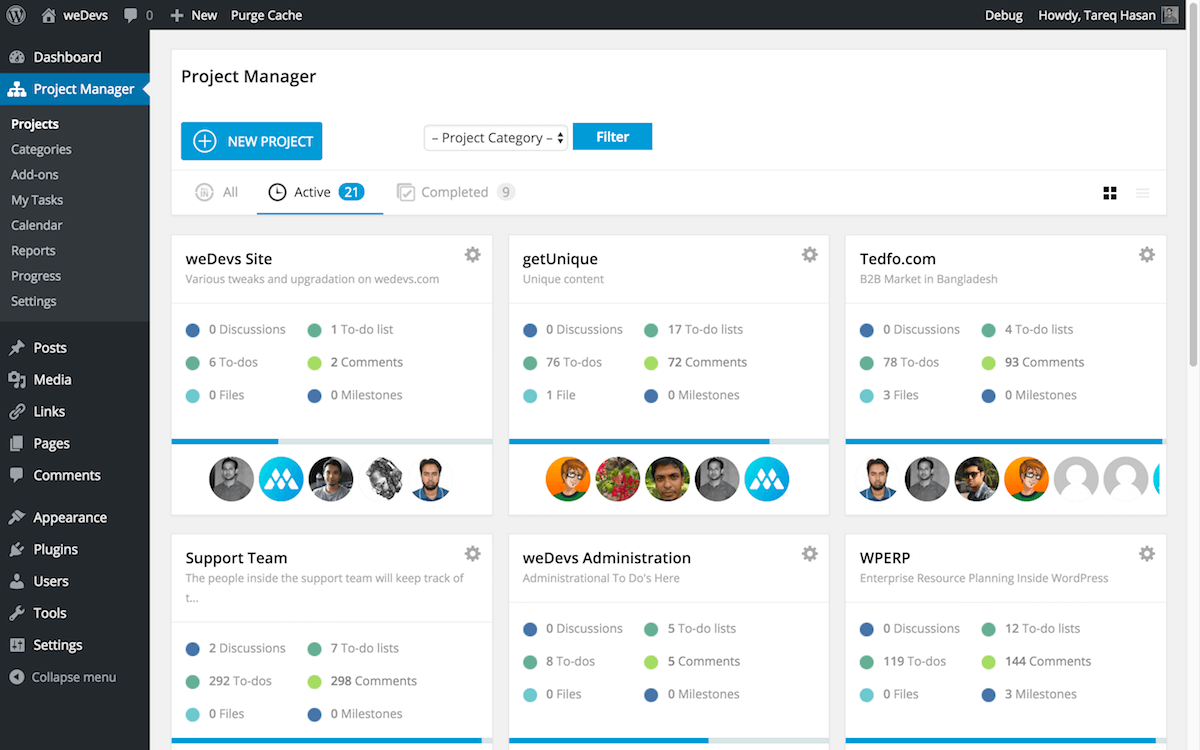 Project Manager Dashboard