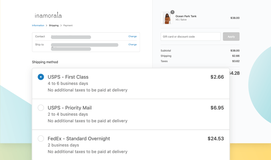 Integrate Rates In Your Store Checkout