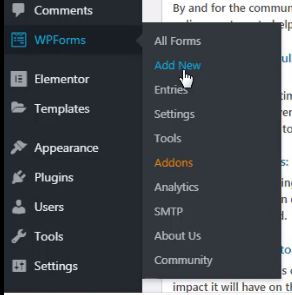 Wpforms add new forms