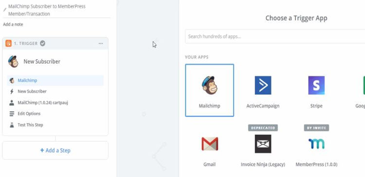 Mail chimp with memberpress