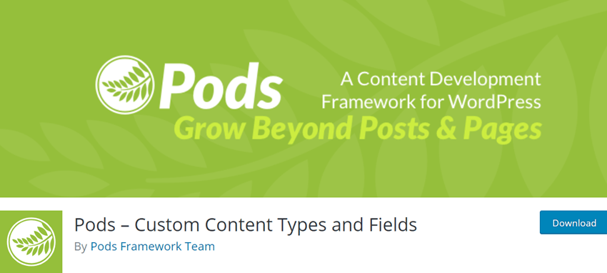 Pods – Custom Content Types and Fields