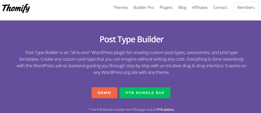 Themify - Post Type Builder