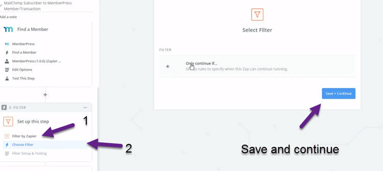 add filter to in zipper with mailchimp