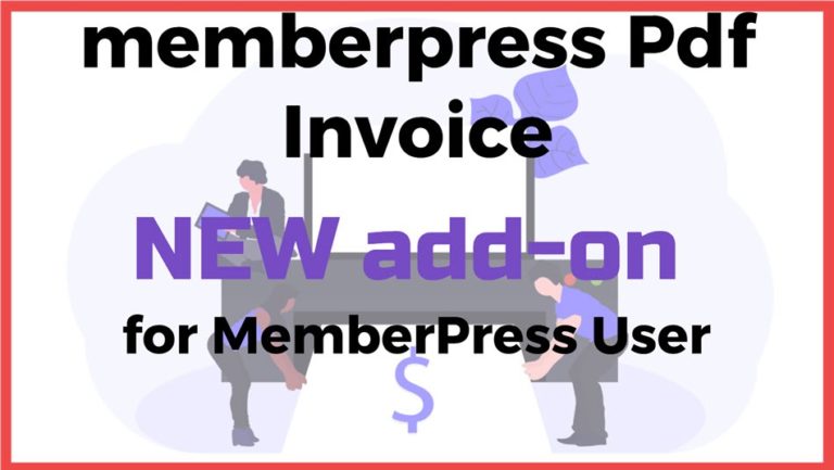 memberpress Pdf Invoice NEW add-on for MemberPress User