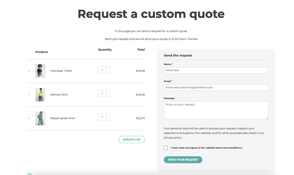 Request a custom quote