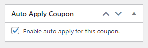 Advanced coupons auto apply coupon