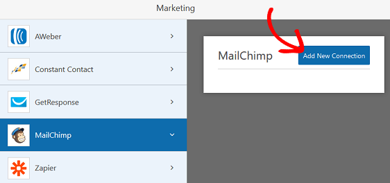 MailChimp Add New Connection
