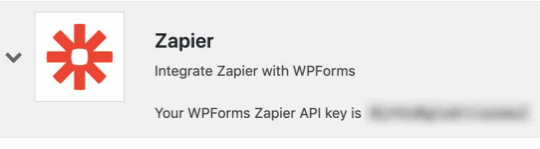 Zapier API key