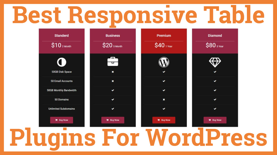 Best Responsive Table Plugins for WordPress