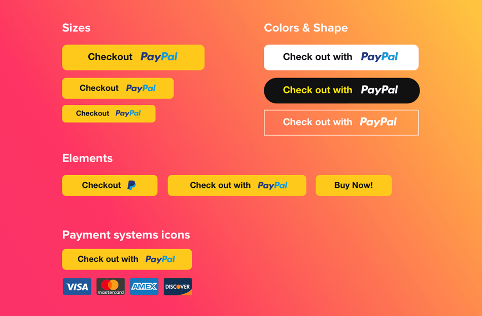 Different Types Of Colour Shape And Size, Paypal Button Demo