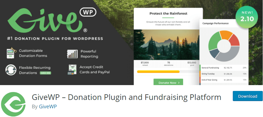 GiveWP Donation Plugin and Fundraising Platform