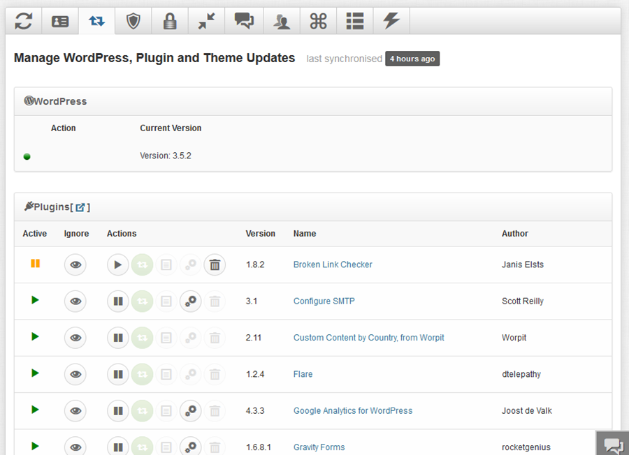 Manage WordPress, Plugin And Theme Updates