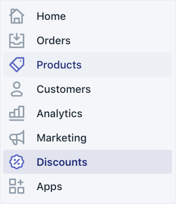 SHOPIFY DASHBOARD CLICK ON DISCOUNTS