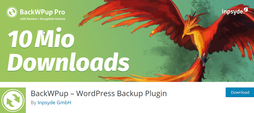 BackWPup – WordPress Backup Plugin