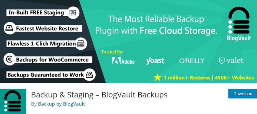 Backup & Staging – BlogVault Backups