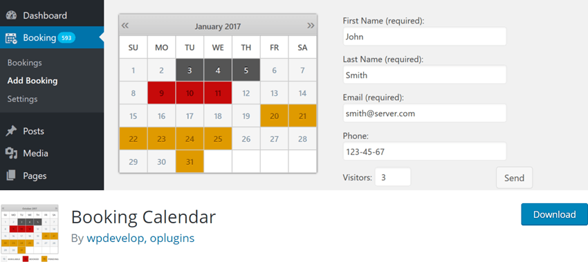 Booking Calendar