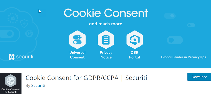 Cookie Consent for GDPRCCPA Securiti