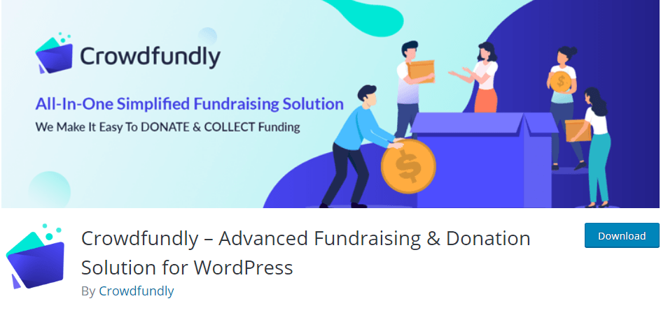 Crowdfundly advanced fundraising and donation solution for WordPress