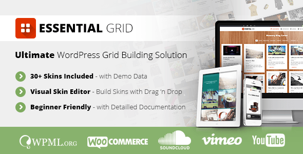 Essential grid gallery wordpress plugin by themepunch