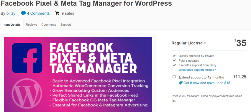 Facebook Pixel & Meta Tag Manager for WordPress