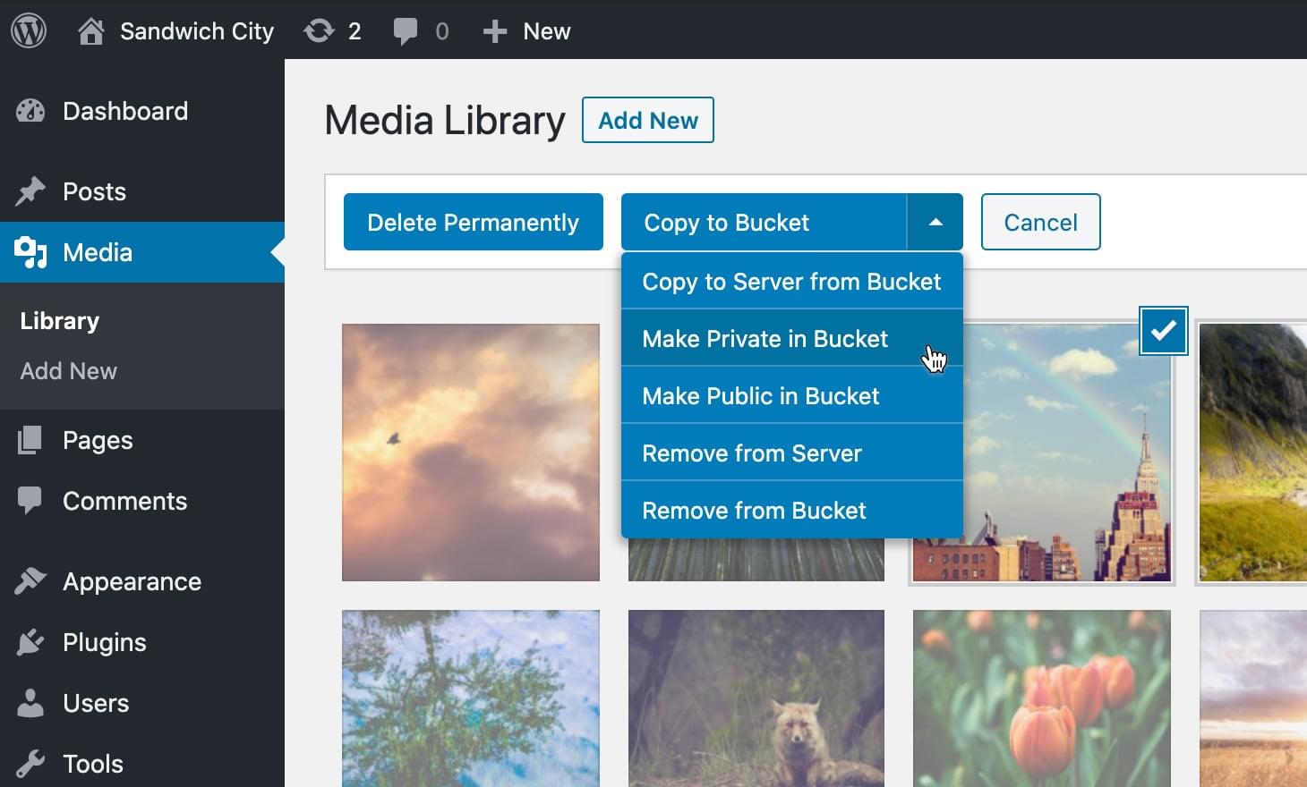 Feature Media Library