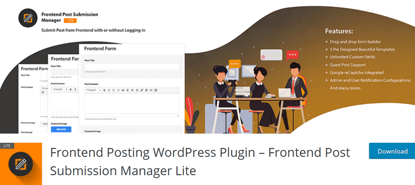 Frontend Posting WordPress Plugin – Frontend Post Submission Manager Lite