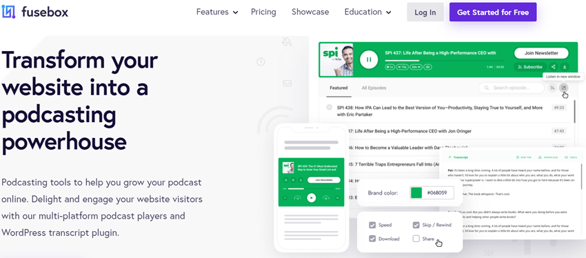 Fusebox - Transform your website into a podcasting powerhouse