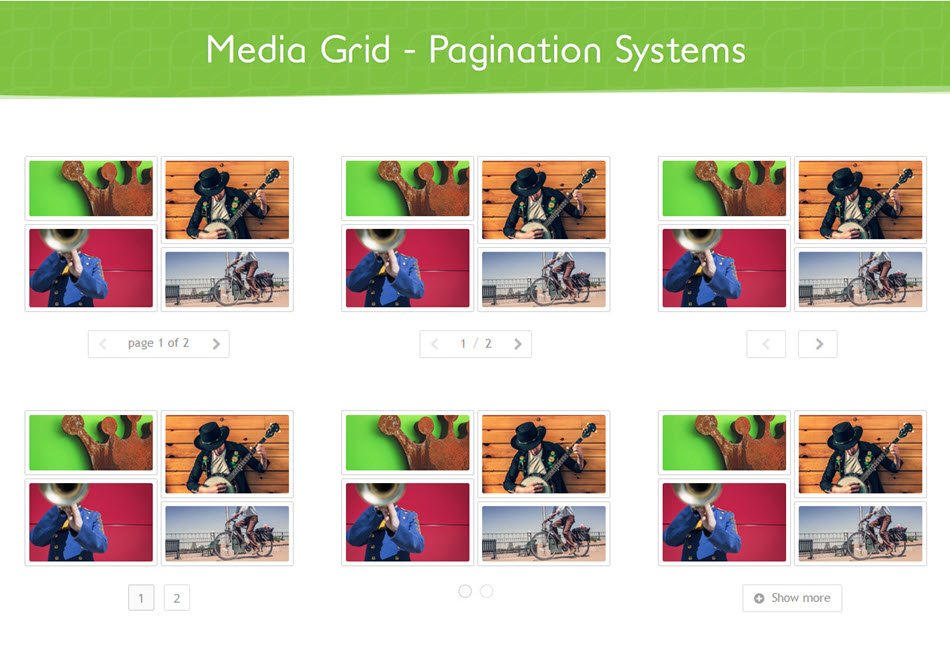 Media Grid WordPress responsive portfolio by GCWeb