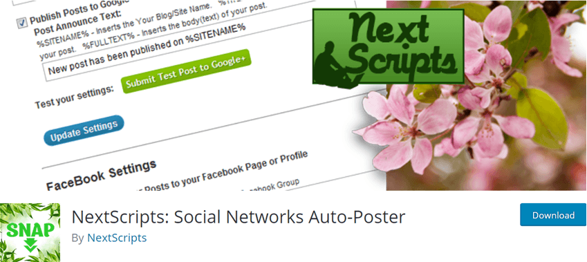 NextScripts Social Networks Auto-Poster