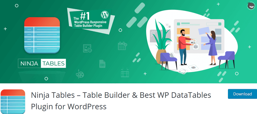 Ninja Tables – Table Builder & Best WP DataTables Plugin for WordPress