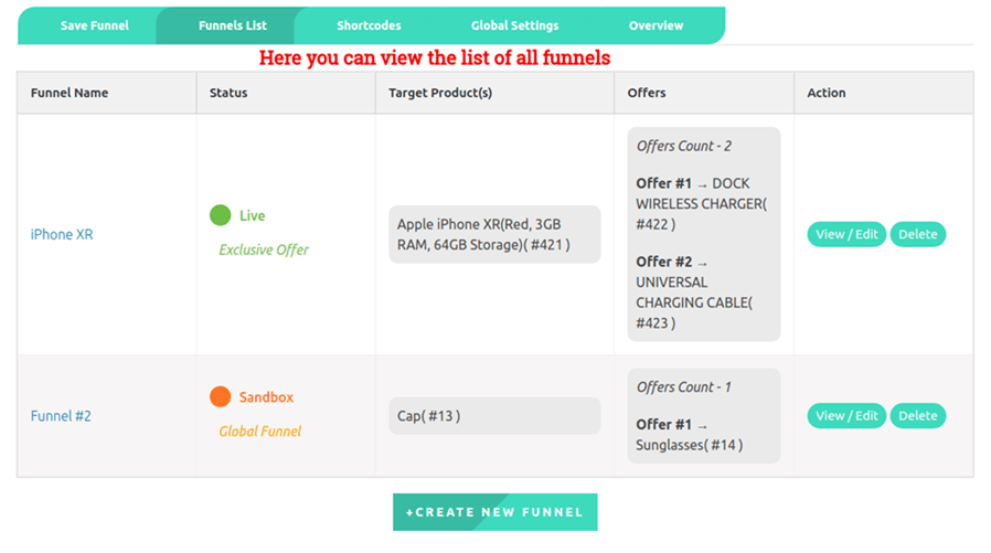 One Click Upsell Funnel for WooCommerce Setting