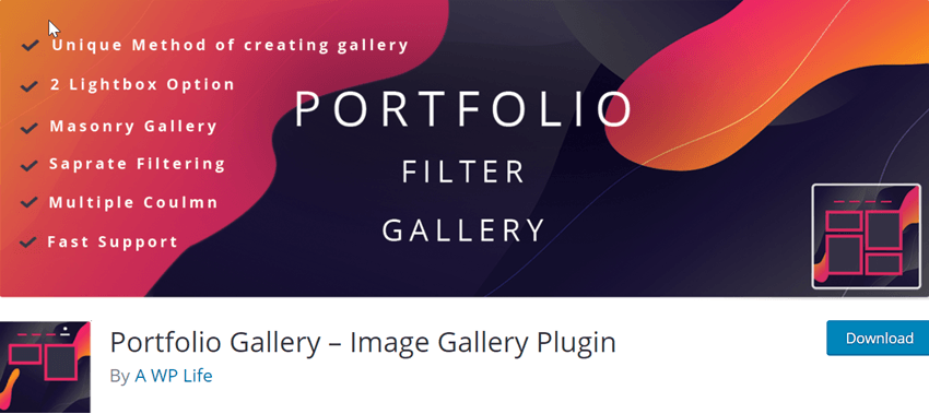 Portfolio Gallery – Image Gallery Plugin