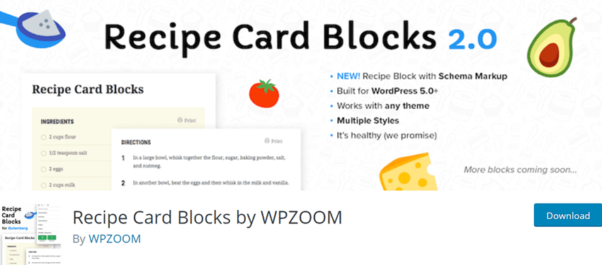 Recipe Card Blocks by WPZOOM