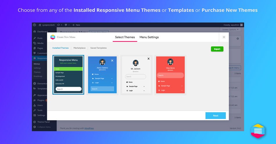 Responsive menu wordpress plugin create mobile friendly menu select theme