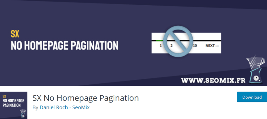 SX No Homepage Pagination