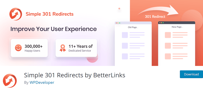 Simple 301 Redirects by BetterLinks