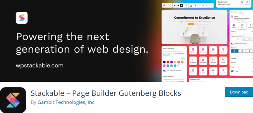 Stackable – Page Builder Gutenberg Blocks