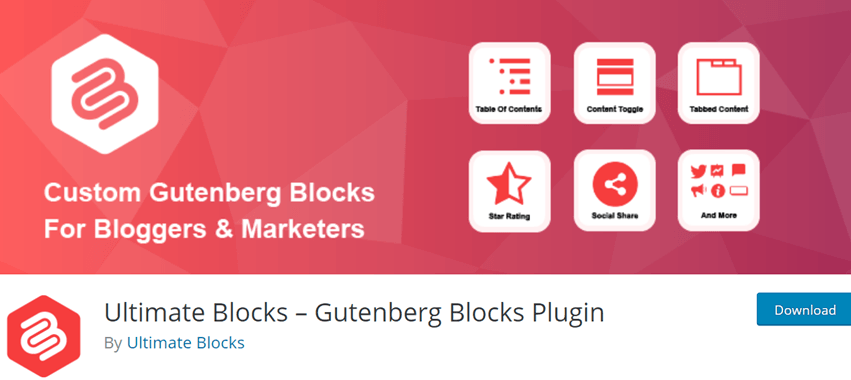 Ultimate Blocks – Gutenberg Blocks Plugin