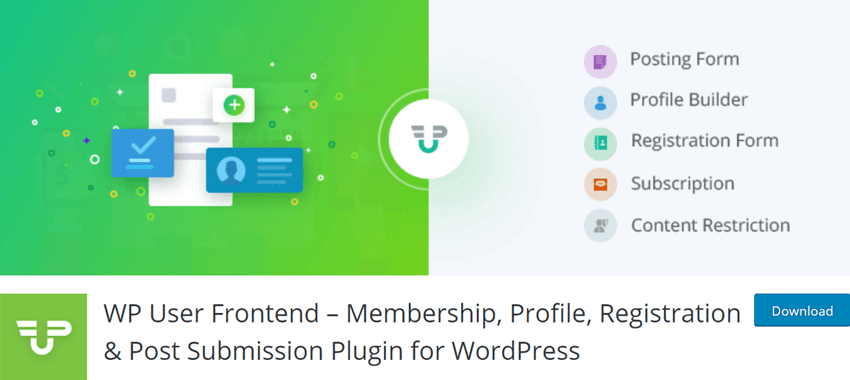 WP User Frontend – Membership, Profile, Registration & Post Submission Plugin for WordPress