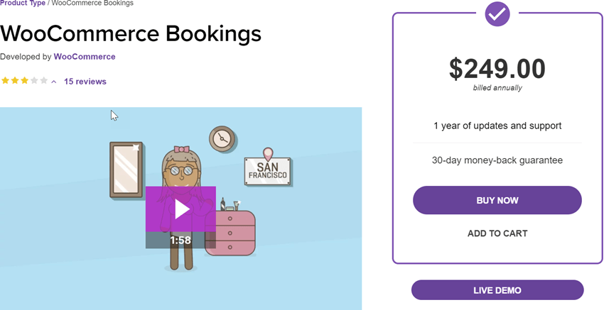 WooCommerce Bookings