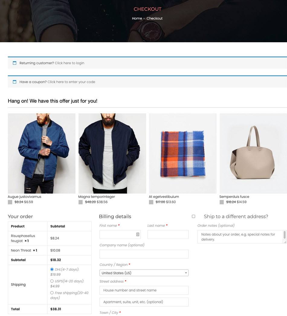 WooCommerce Crosssell Checkout Demo