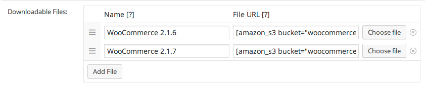 Woocommerce Add Downloadable Amazon S3