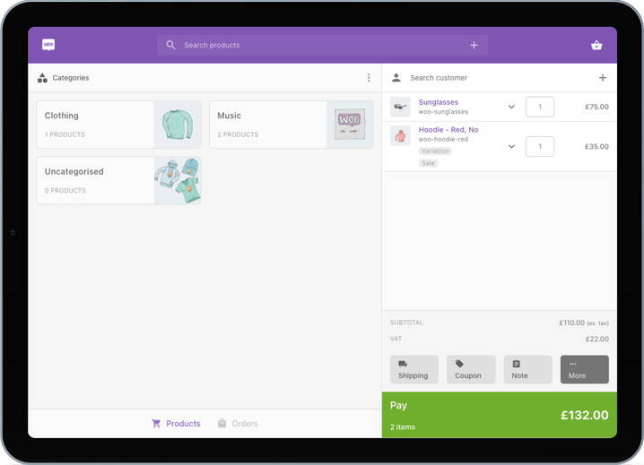 Woocommerce POS Checkout Dashboard