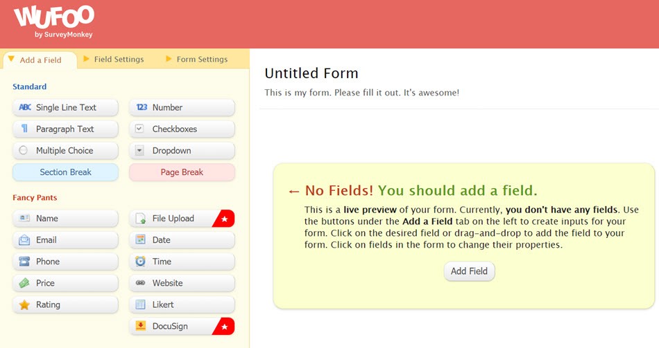 Wufoo Drag And Drop Form Builder